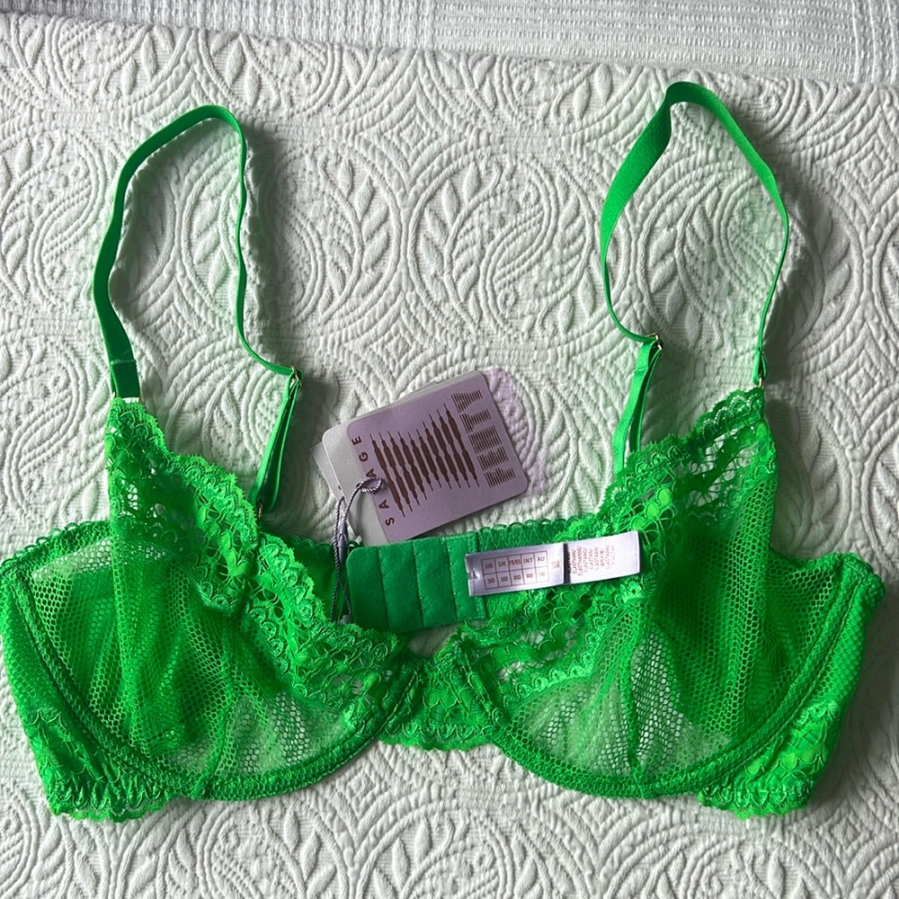 Savage X Fenty Neon Green Lingerie Top
